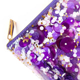 Spirit Squad Confetti Everything Pouch- Purple Crush