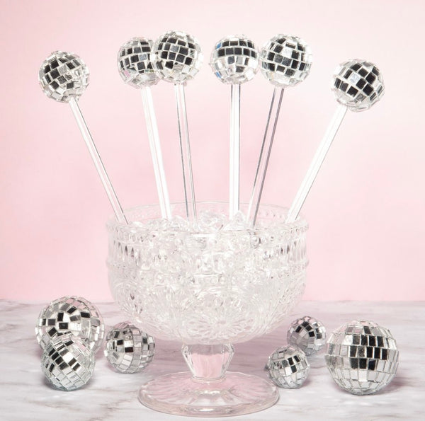 Disco Ball Stirrer, Set of 6