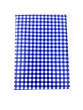 Navy Blue Gingham Check Gift Wrap Sheets