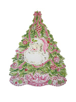 Pink Christmas Tree Die Cut Disposable Placemats