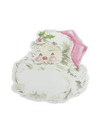 Pink Santa Oversized Die Cut Tag