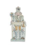 Blue Oversized Nutcracker Die Cut Tag