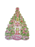 Pink Christmas Tree Die Cut Disposable Placemats