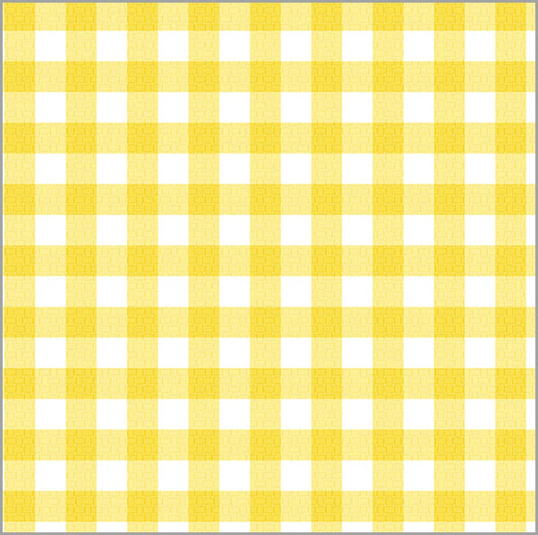 Yellow Gingham Check Gift Wrap Sheets