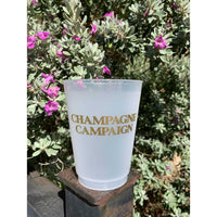 Champagne Campaign Reusable Cups - Set of 10 Cups