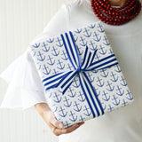 Preppy Anchor Gift Wrap Sheets