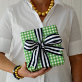 Green Gingham Check Print Gift Wrap Sheets