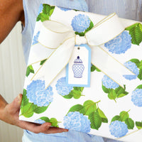 Hydrangea Floral Print Gift Wrap Sheets